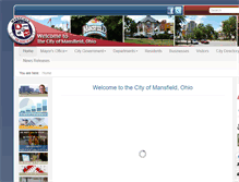 Tablet Screenshot of mansfieldcity.com